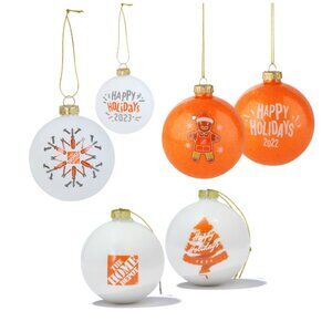 Home Depot Christmas Tree Ornaments for 2022, 2023, and 2024. New.